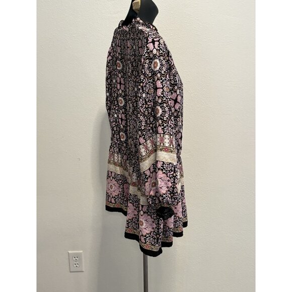 Cato Womans Size 18/20 Pullover Blouse Peasant Long Sleeve Boho Bohemian - Picture 5 of 11